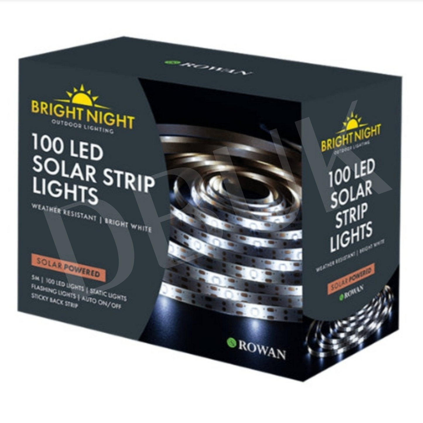 Solar LED Bright White Strip Lights
