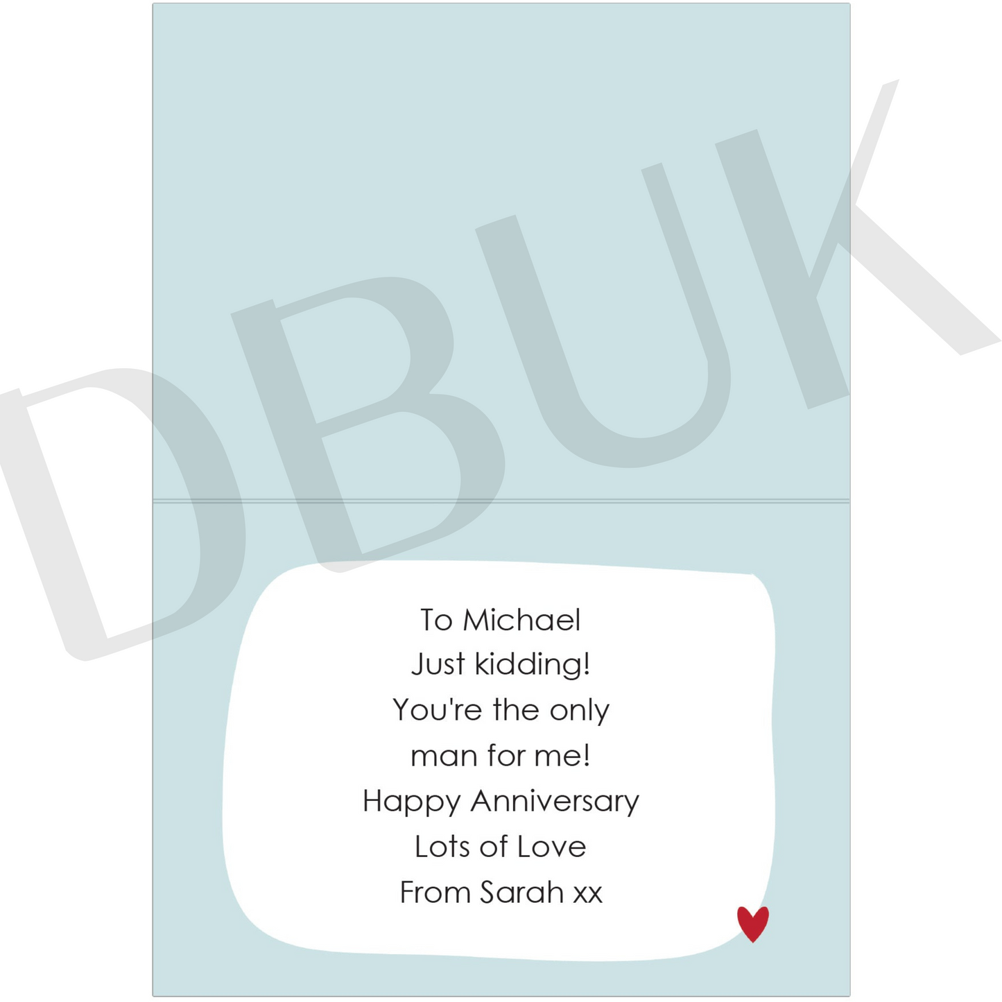 Personalised You're My Favourite Husband Card