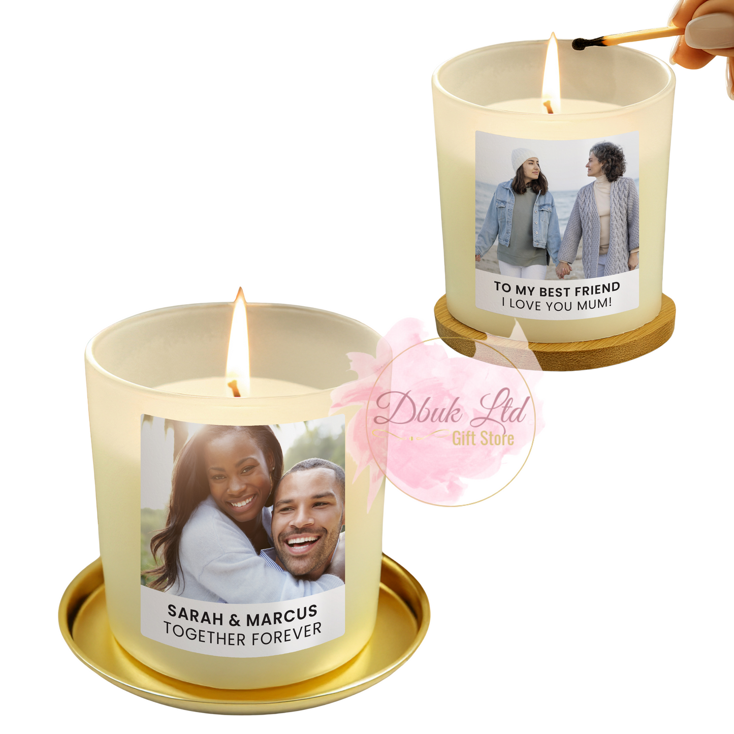 Personalised Photo Upload Candle Jar