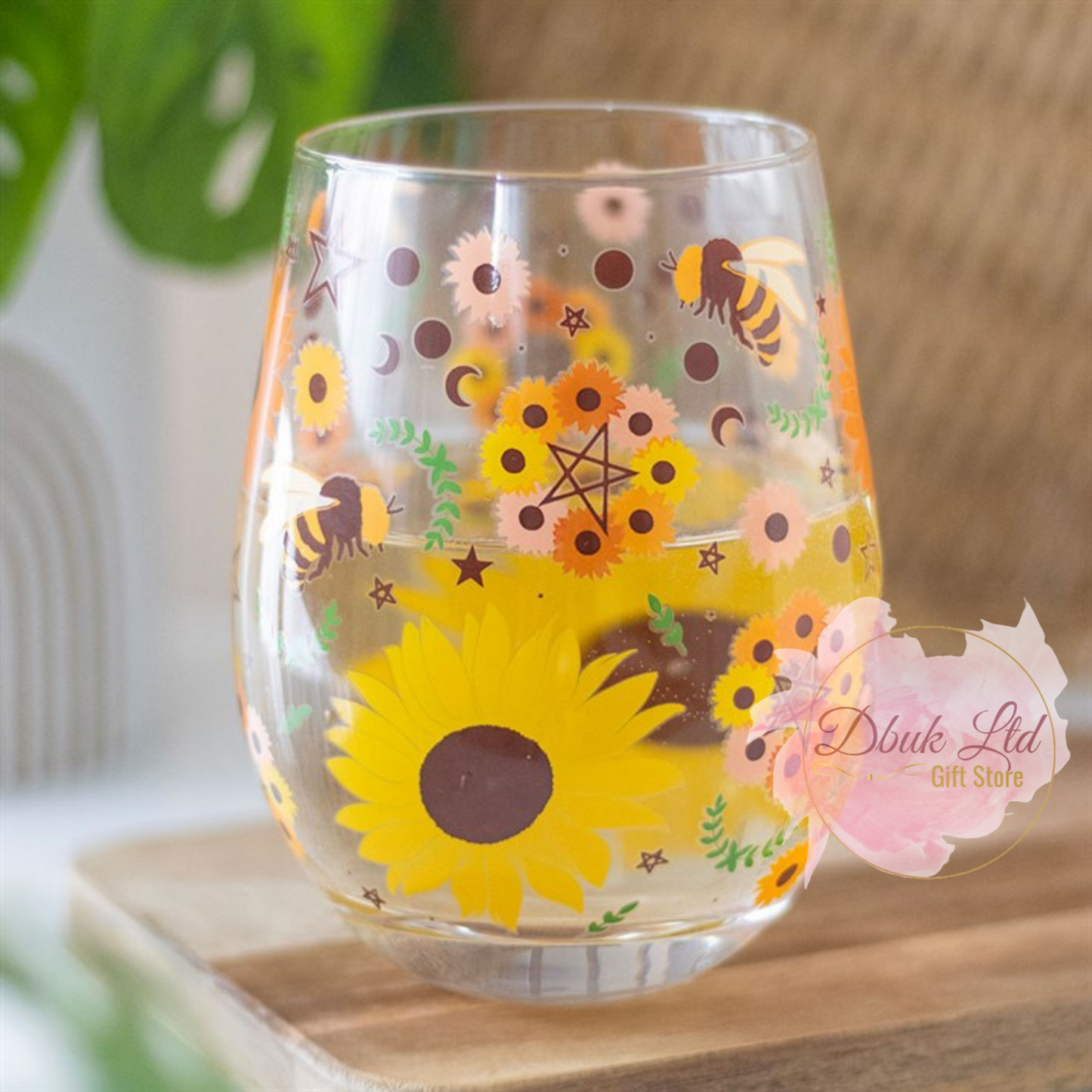 Summer Solstice Print Stemless Glass
