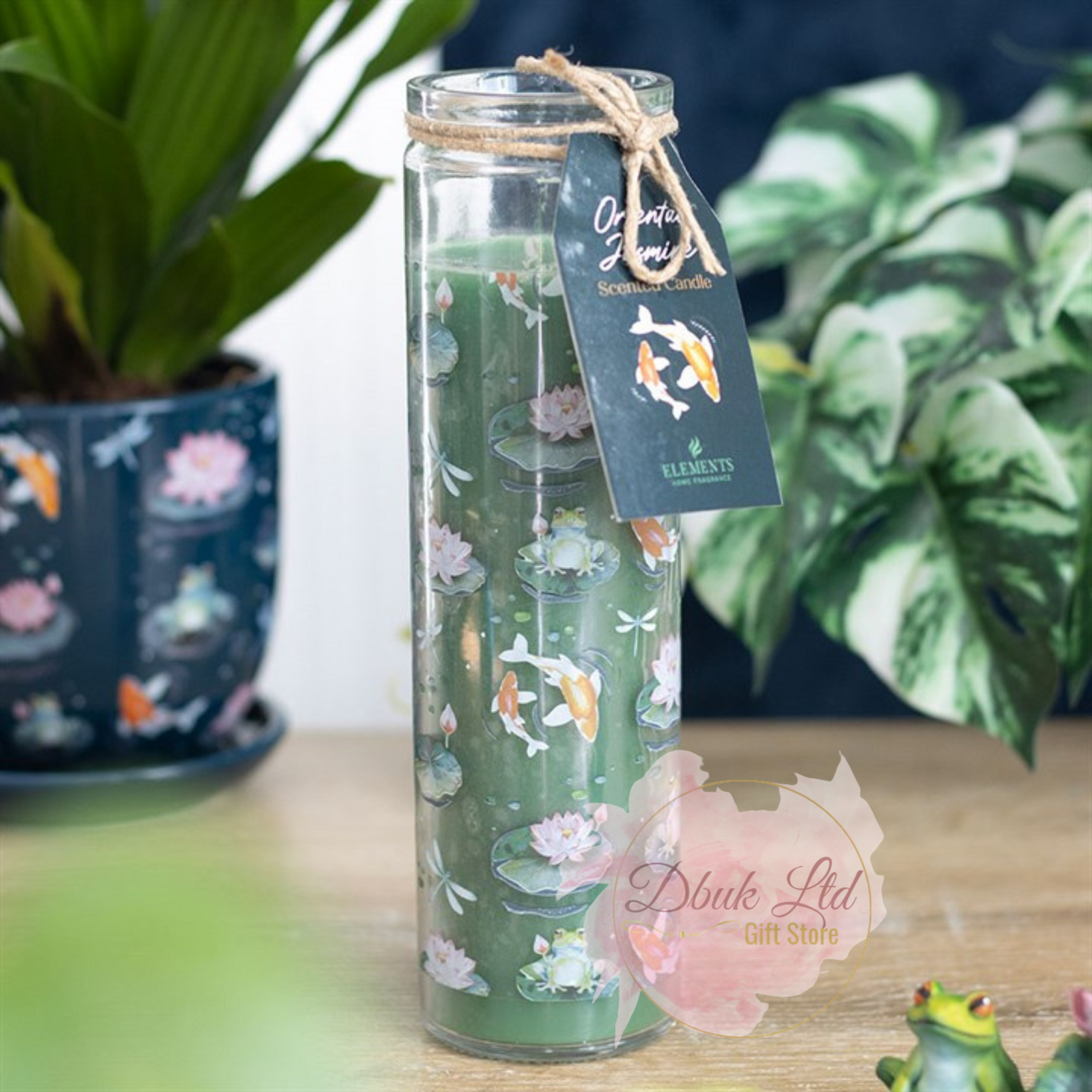 Pond Print Oriental Jasmine Tube Candle