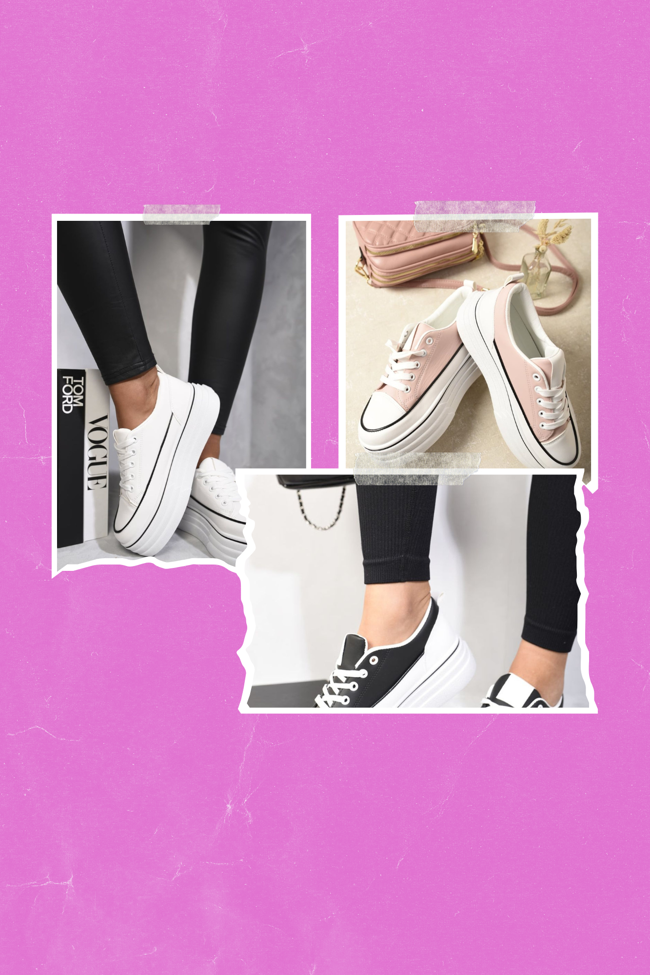 Platform Wedge Lace Up Trainers