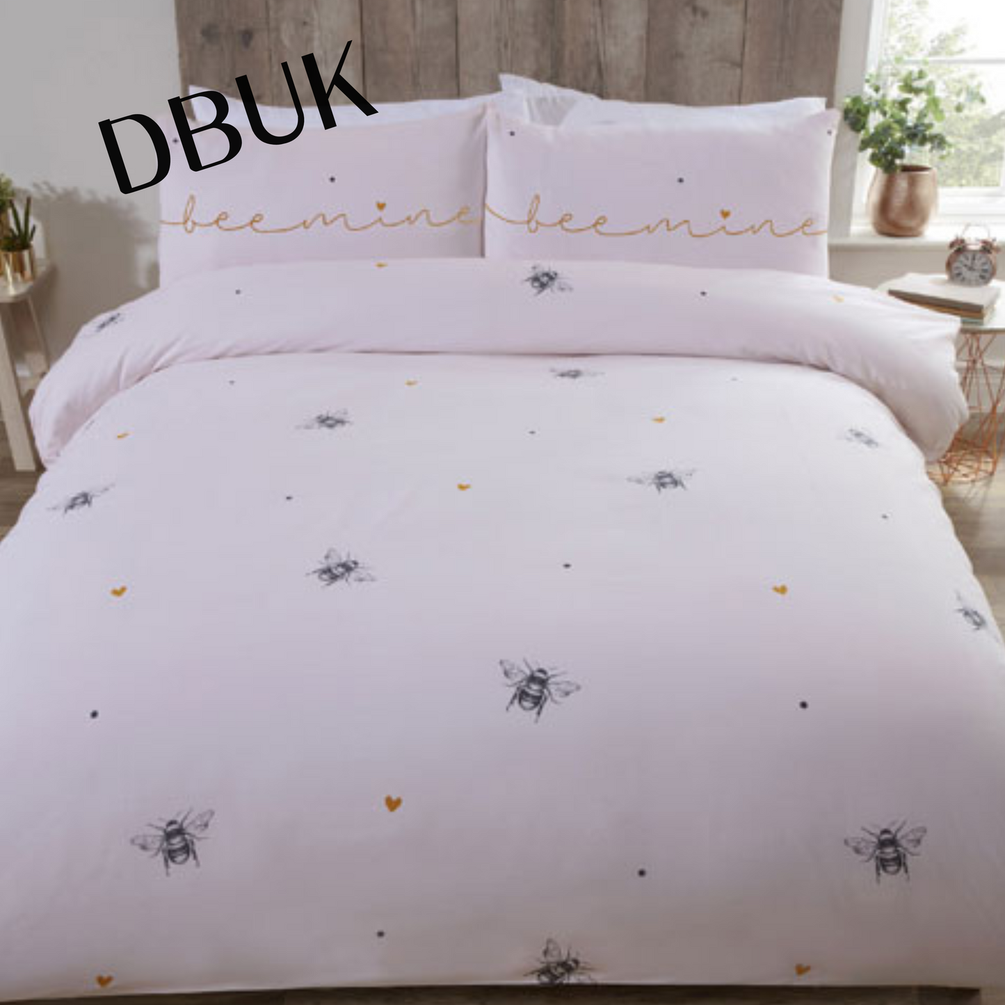 Bee Mine Made With Love Duvet Set