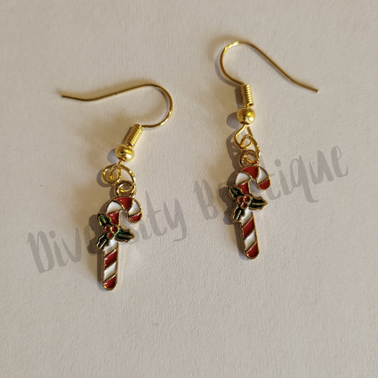 Candy Cane Earrings