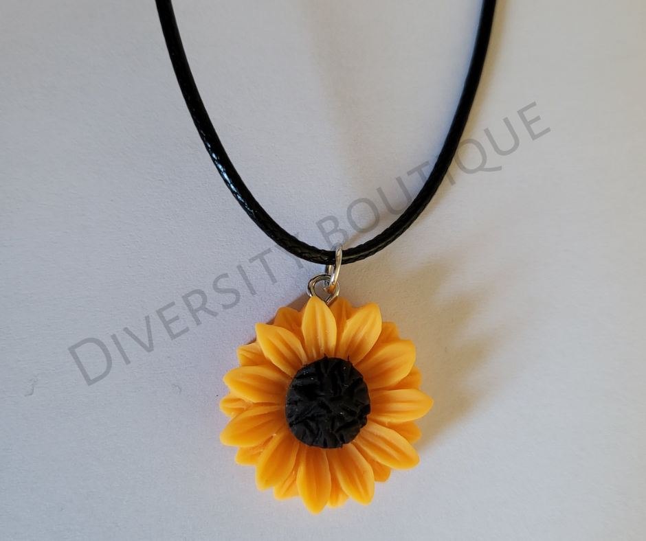 Novelty Sunflower Necklace