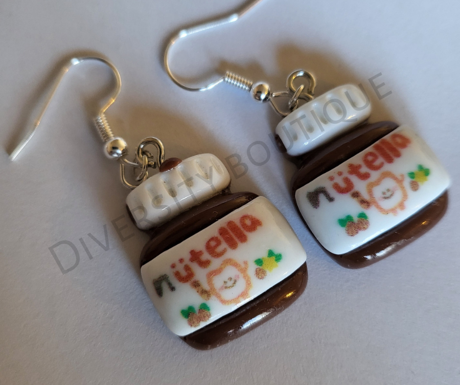 Novelty Nutella Earrings