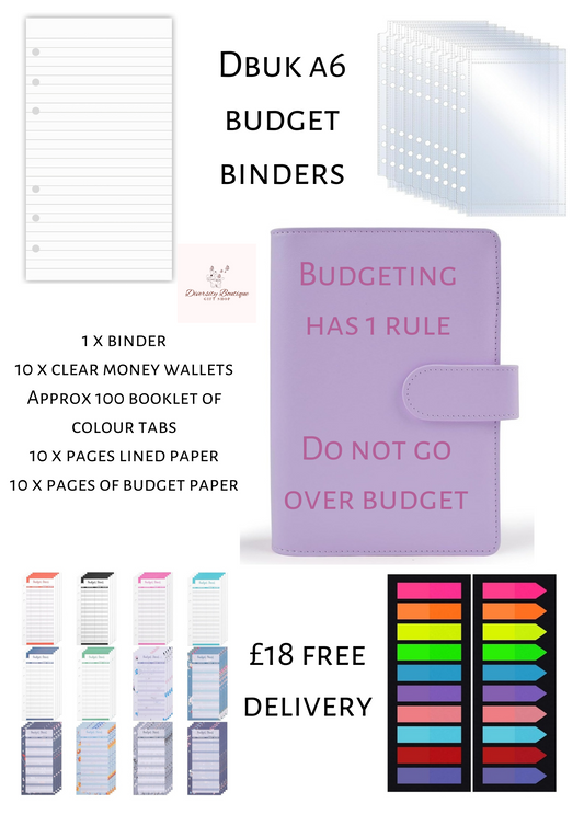 DBUK A6 Budget Binders