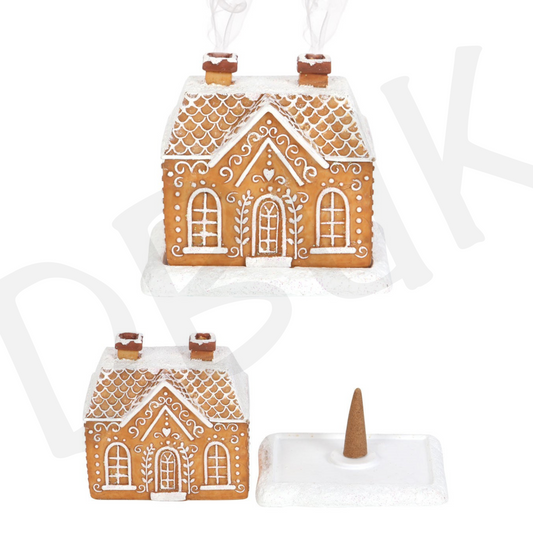 Gingerbread House Incense Cone Burner