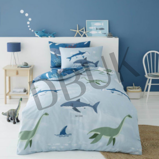 Young Uns Dino Shark Duvet Set