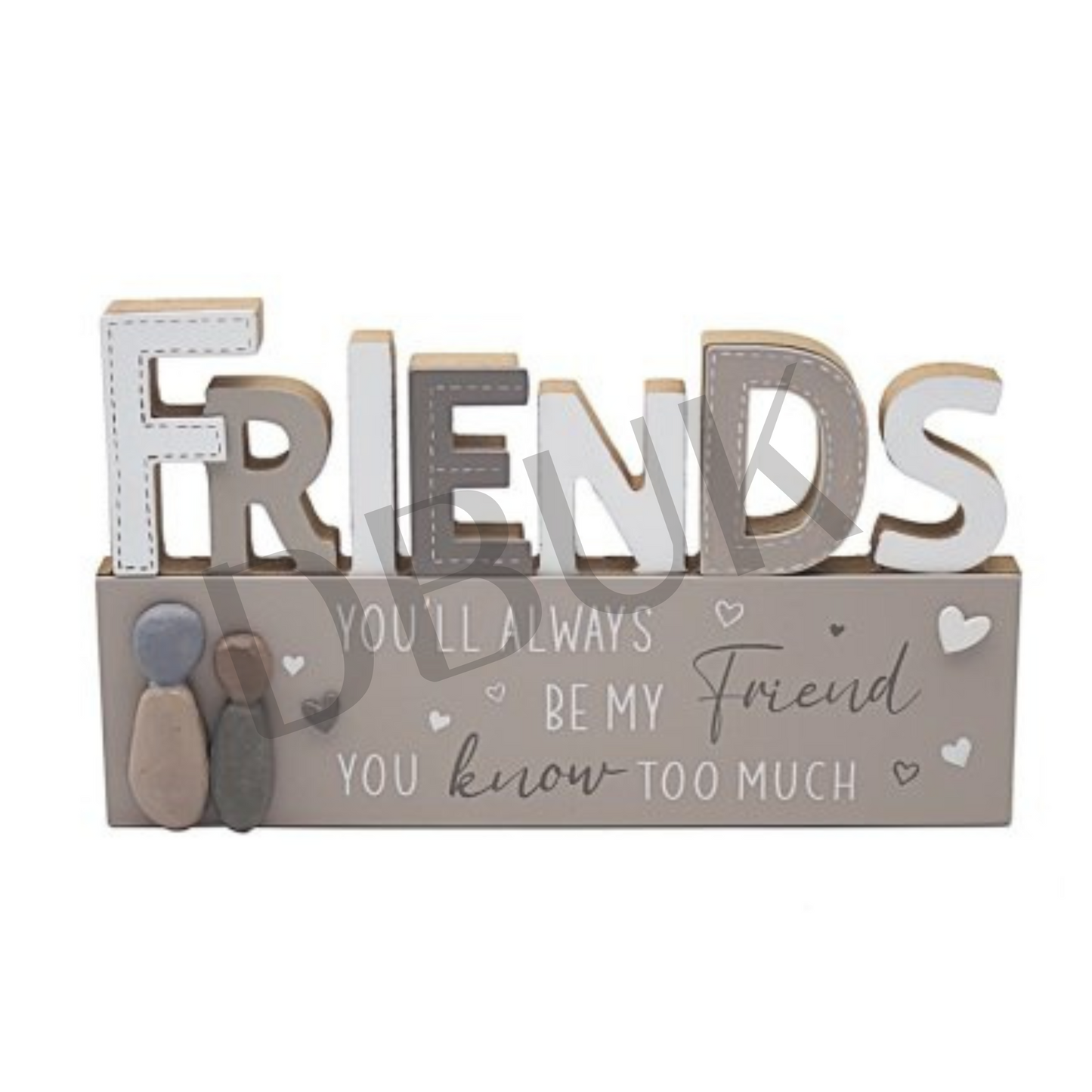 Wooden Friends Plaque 24cm