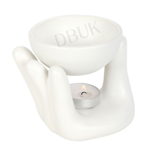 White Hand Ceramic Oil/Wax Burner