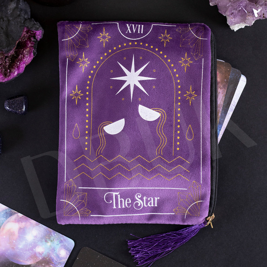 The Star Tarot Card Zippered Bag