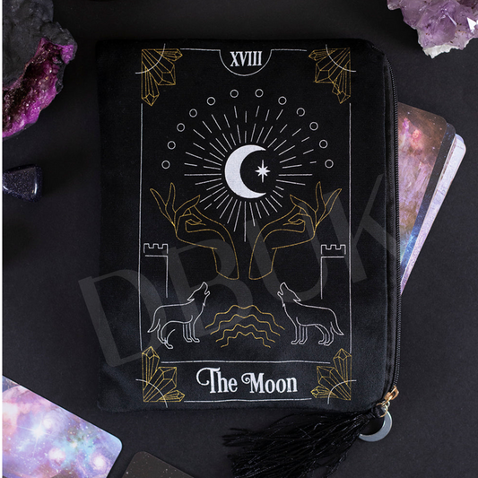 The Moon Tarot Card Zippered Bag