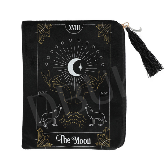 The Moon Tarot Card Zippered Bag