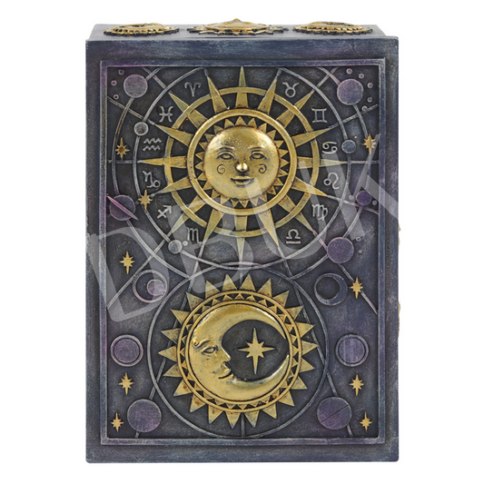 Sun and Moon Resin Storage Box