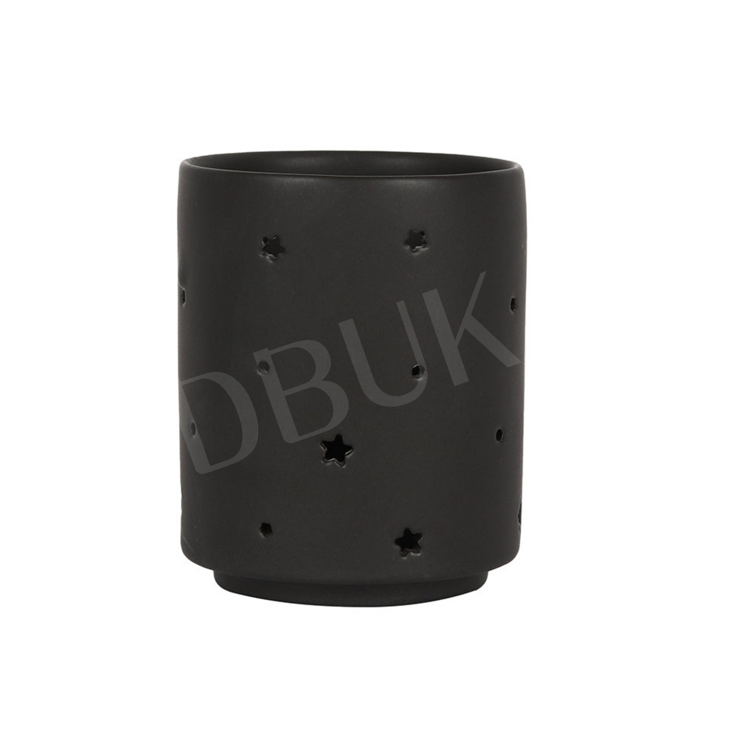 Small Black Triple Moon Cut Out Tealight Holder