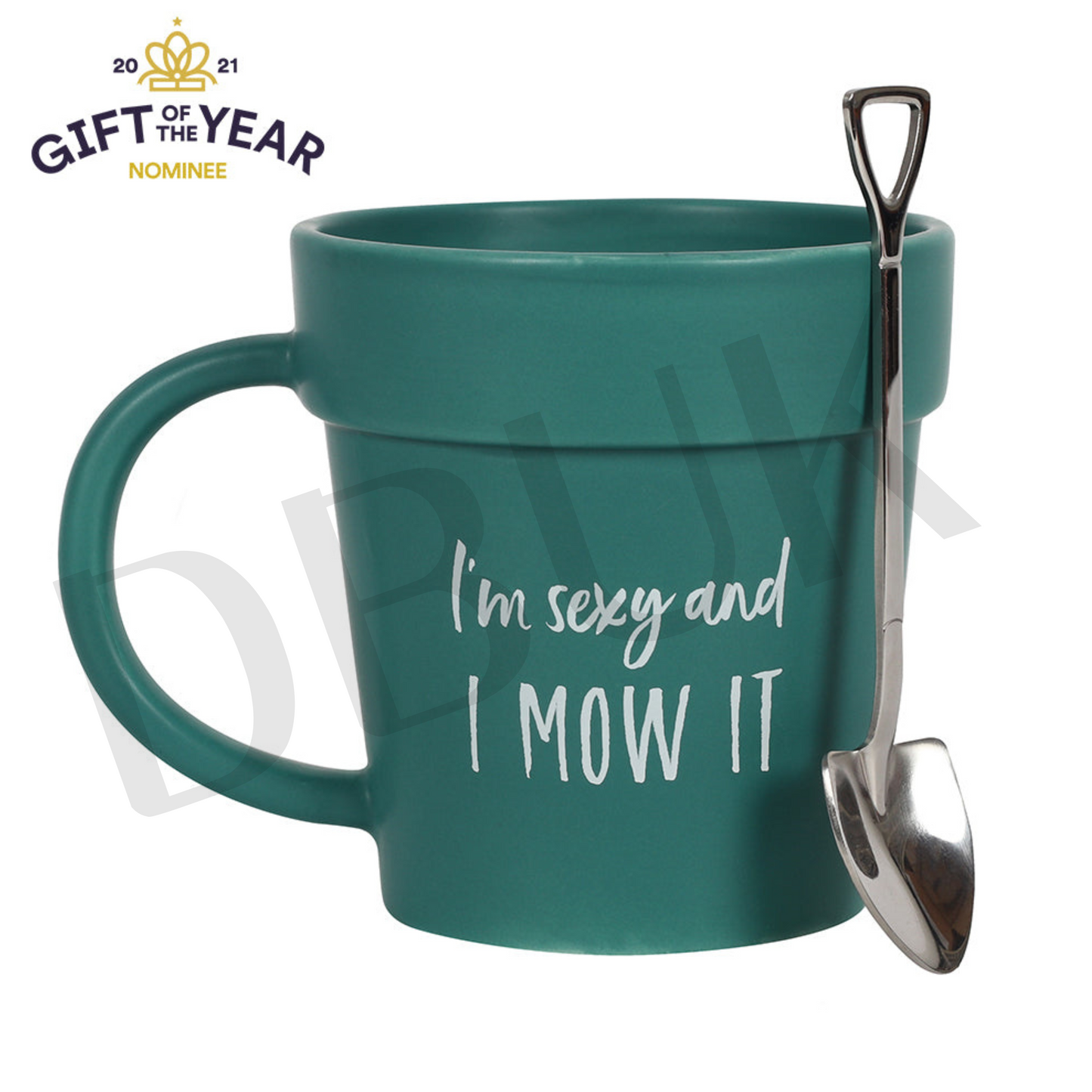 Sexy and I Mow It Pot Mug and Shovel Spoon