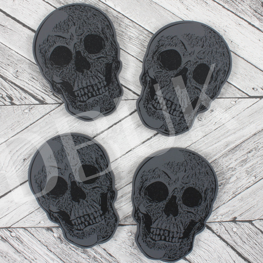 Set Of 4 Skull Coasters