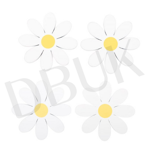 Set of 4 Daisy Shaped Coasters