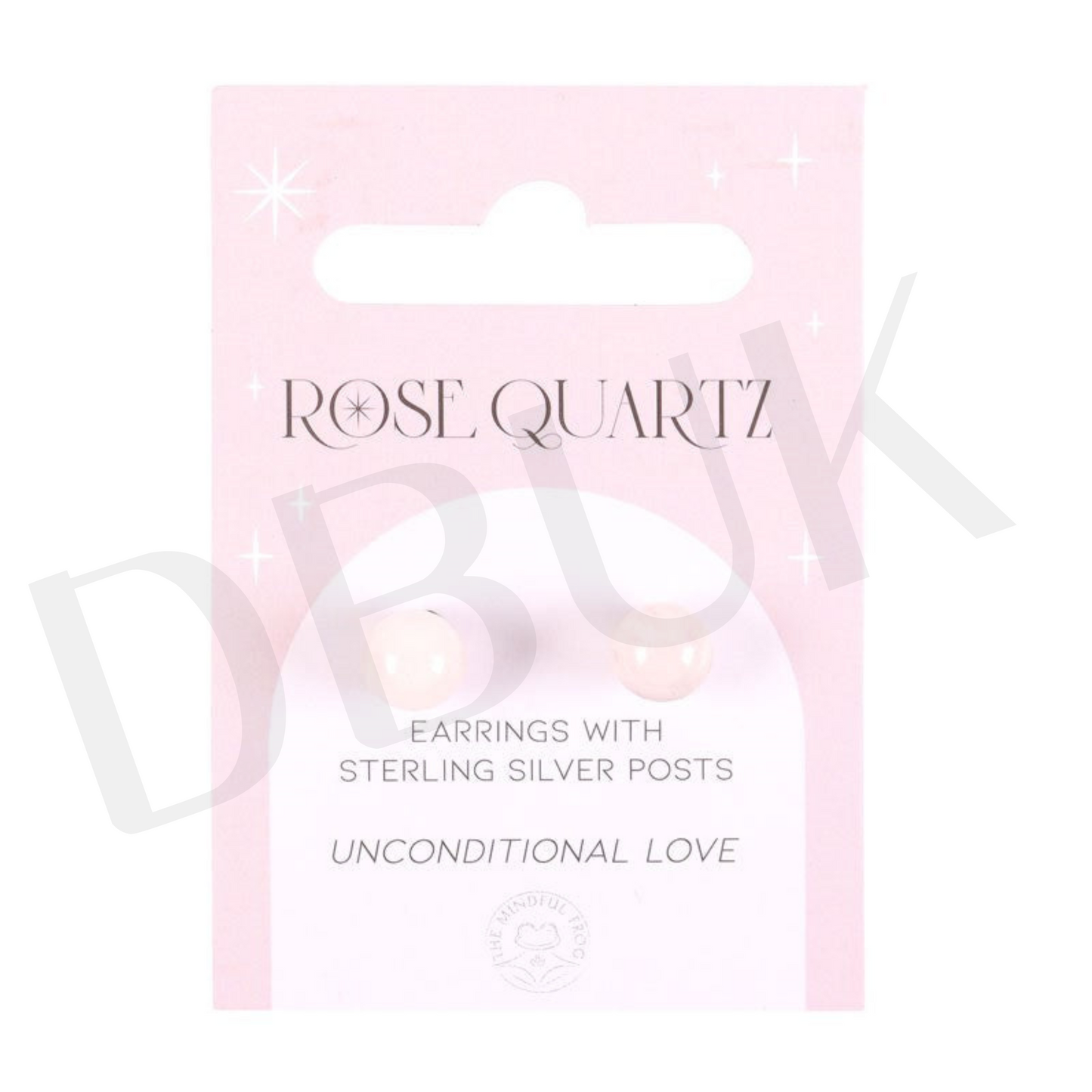 Rose Quartz Semi Precious Crystal Earrings