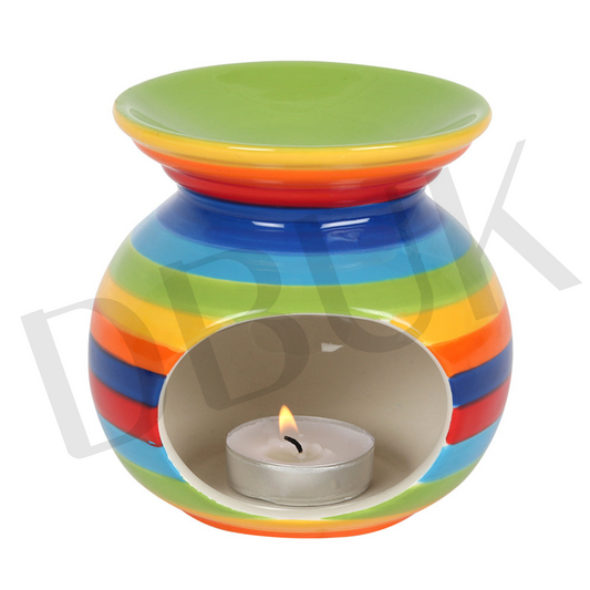 Rainbow Stripe Oil Burner