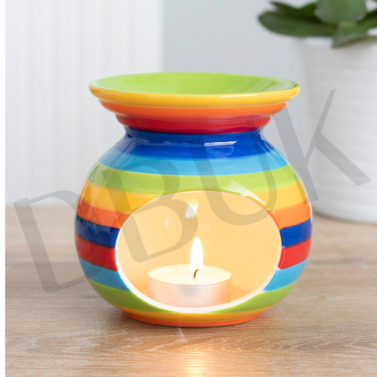Rainbow Stripe Oil Burner