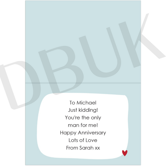 Personalised You're My Favourite Husband Card