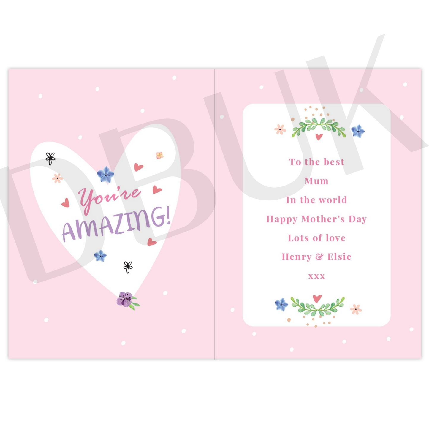 Personalised You Are Blooming Amazing Card