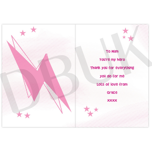 Personalised Wonder WoMum Card