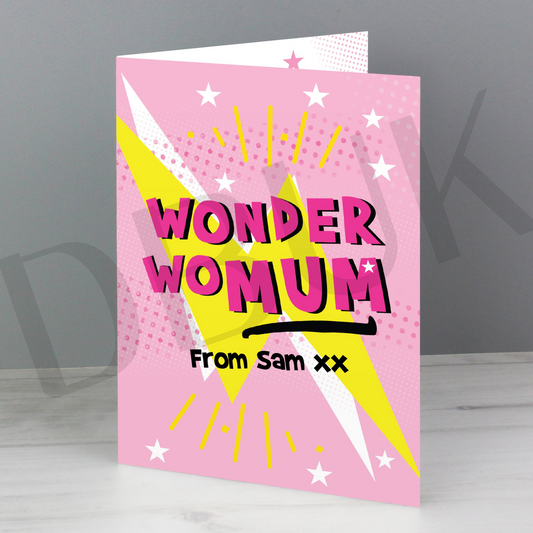 Personalised Wonder WoMum Card