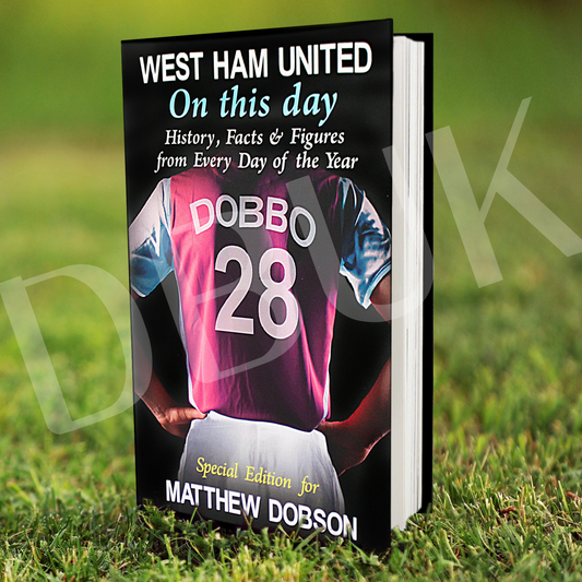 Personalised West Ham On This Day Book