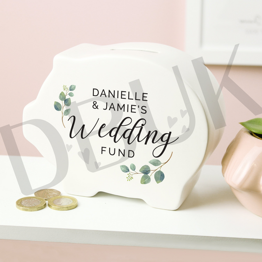 Personalised Wedding Piggy Bank