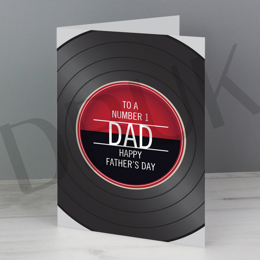 Personalised Vintage Record Card