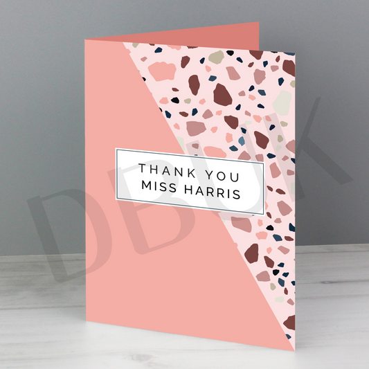 Personalised Thank You Card