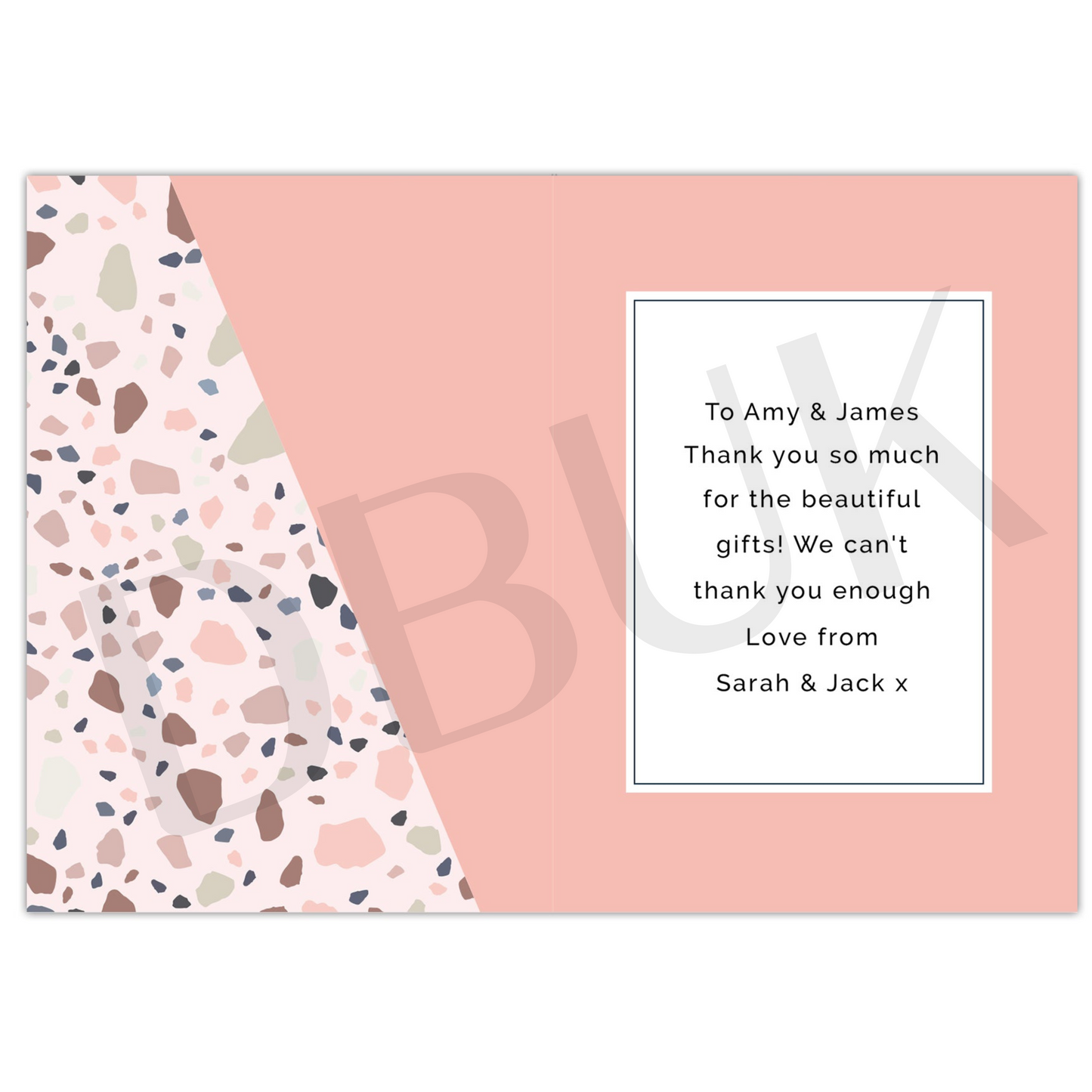 Personalised Thank You Card