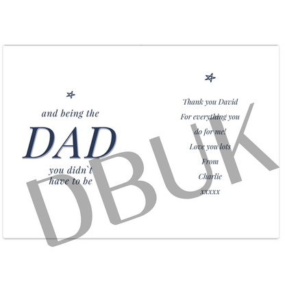 Personalised Stepdad Card