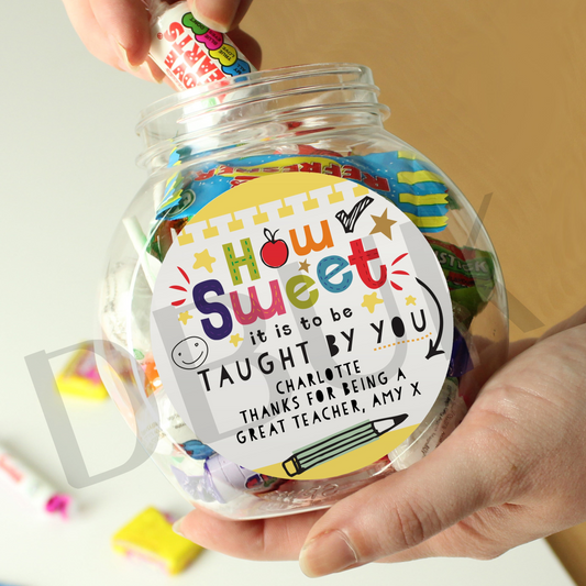 Personalised Shape Little Minds Sweet Jar