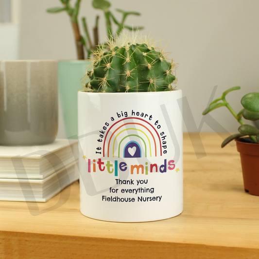 Personalised Shape Little Minds Ceramic Storage Pot