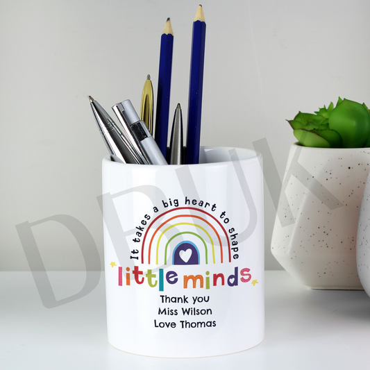 Personalised Shape Little Minds Ceramic Storage Pot