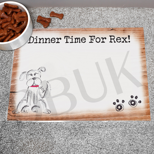 Personalised Scribble Dog Placemat