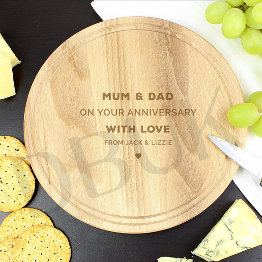 Personalised Round Chopping Board