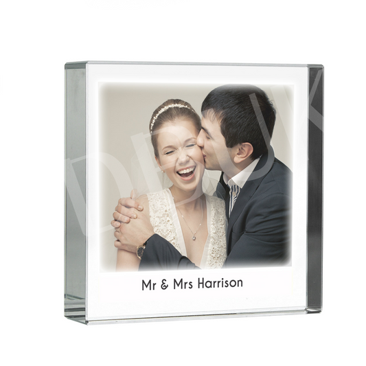 Personalised Photo Upload Crystal Token