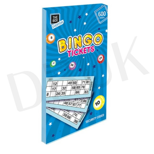 Bingo Ticket Book 1-600