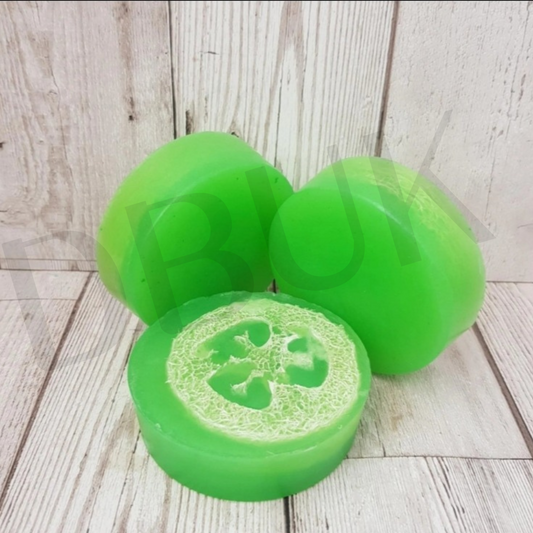 Strawberry and Lime Loofah Soap Bar