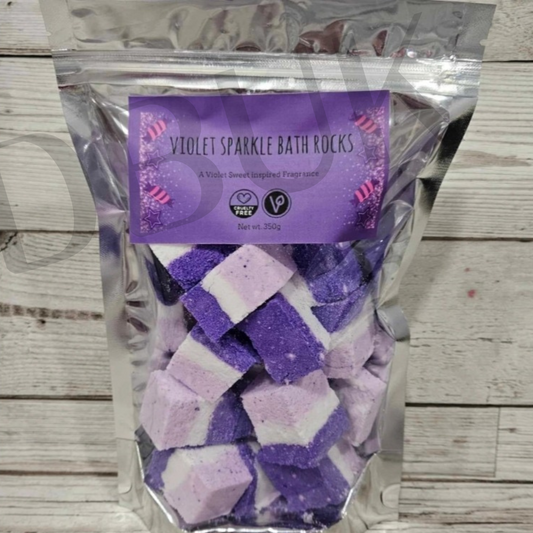Violet Sparkle Bath Rocks 350g
