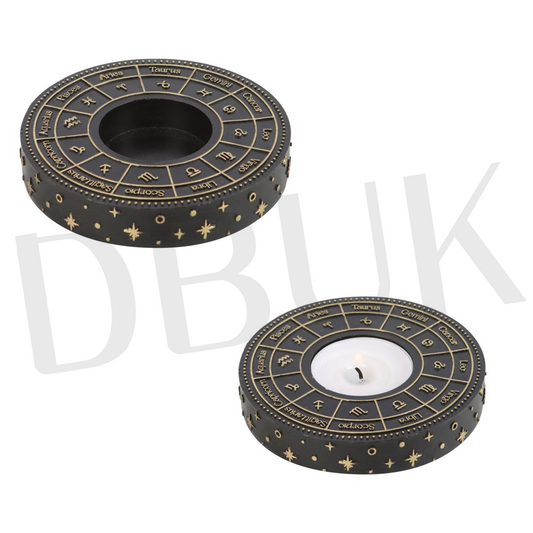 Astrology Wheel Tealight Candle Holder