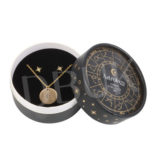 Astrology Wheel Earring & Necklace Set