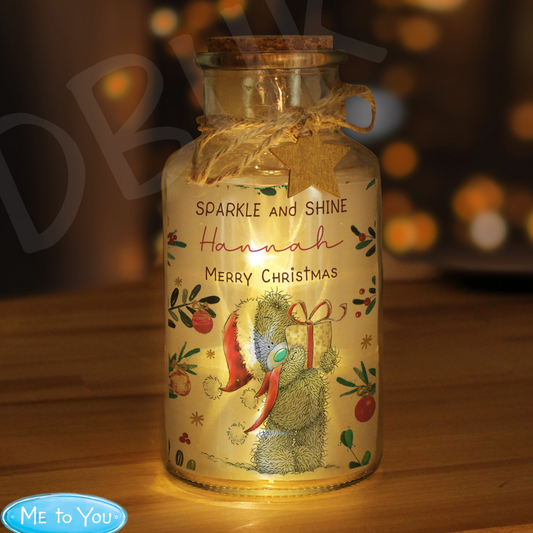 Personalised Me to You Cosy Winter Led Jar