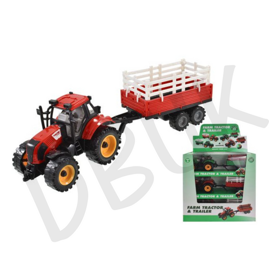 Farm Tractor With Trailer