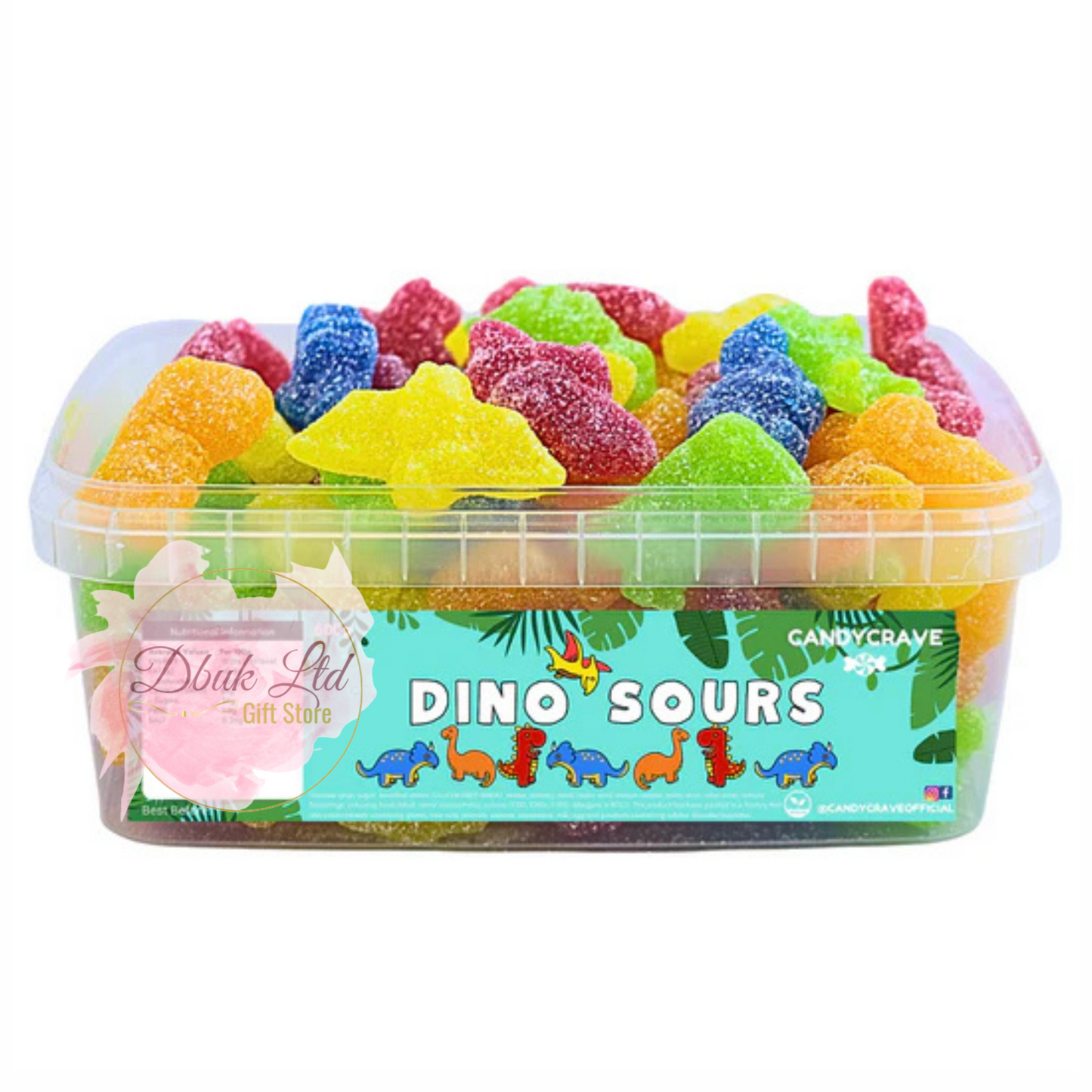 Candycrave Dino Sours Tub 600G